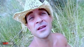 Spanish Threesome Outdoor - Lola Bella &amp; Angie Kiss Hardcore Action