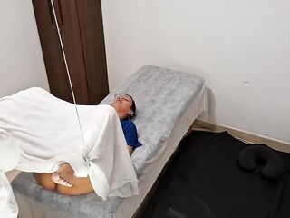 gynecologist takes advantage of patient's arousal and naivety to fuck her