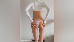 Skinny Slut Showing off Sexy Body