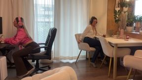 office farts, Sarah and Angie wmv