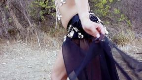 Penelope Stone Sticks Out Her Tongue After Getting Facial