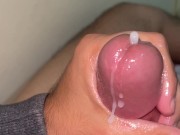 Nothing like releasing stress with a big straw | Short Cumshot | Circumcised