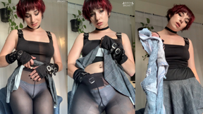 College Cutie Flashes Tights + Panties