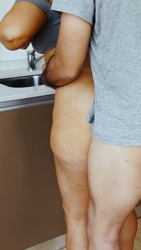 Hot Stepmom Got Horny On The Kitchen And Fucked Her Stepson   Clip 1