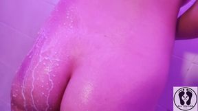 full shower scene oiled body fetish wam milk pouring over me
