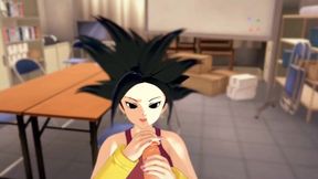 Explore the Fantasy: 3D Anime Adventure with Kefla in Super Saiyan Style