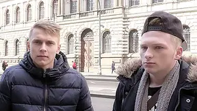 POV - Two Euro Twinks Worship My Dick - XXX Gay Style