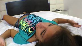 Facesitting and hard domination by Marcela Campos and slave Kitty
