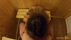 Blonde slut fucked in the mouth - Best blowjob POV