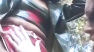 Outdoor Lesbian Sex Adventure - Dykes Eat Ass Outdoors While Wearing Leather