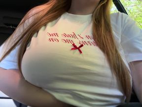Chubby curvy big natural tits masturbating and orgasm