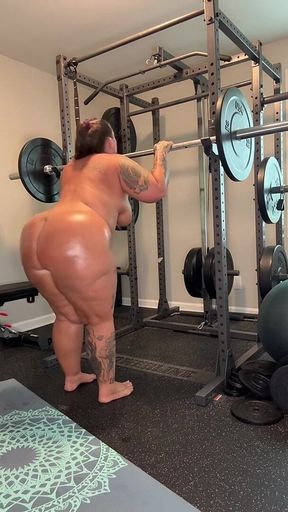 Alexisnocare Naked, Oiled up Workout