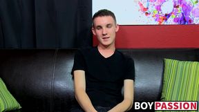 Young Miccah Cowell fucks dildo in masturbation solo