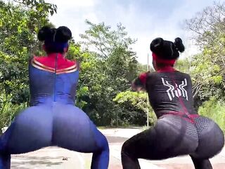 Vehement Spider-Woman vs. Anal Sex Lover with Her Ally's Boyfriend