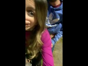 Me cojo pendeja argentina en la calle y le lleno la cara de leche a la salida del concierto de Tini