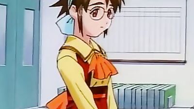 Japanese cartoon couple gets oral sex in the Courtroom volume 1