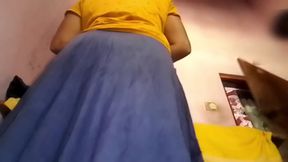 After Giving Pleasure to the Lady in Her Mouth, She Is Standing and Hitting Hard, New Sex Video