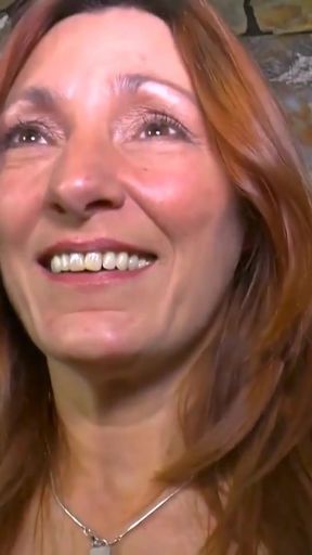 Redhead MILF Between Two Guys   Clip 1