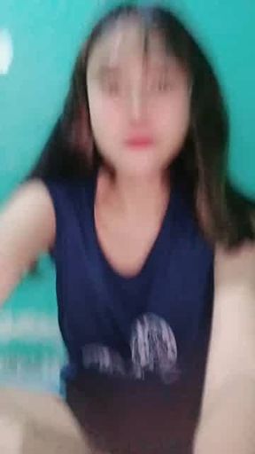 Indonesian teen solo masturbation