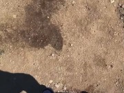 Outdoor piss #3 • backyard