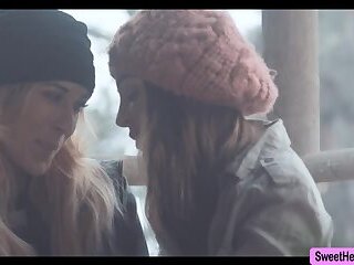 Two Hot Ladies help each others orgasm