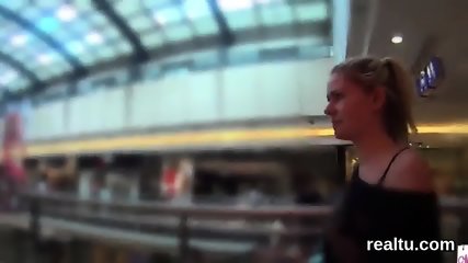 Flawless czech teen was teased in the mall and pounded in pov