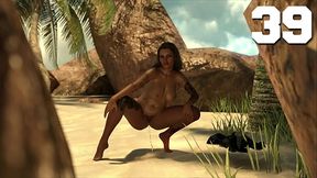Step Sisterly Lust #39 - Busty Latina Milf Pissing On The Beach Completely Nude