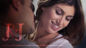 Watch this hot brunette go wild as she rides and fucks her man passionately
