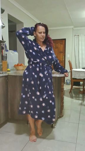 Amateur Big Tits MILF JOI in kitchen POV