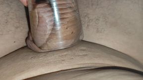 Daddy Extreme Pressure on the Caged, Wounded Cock.