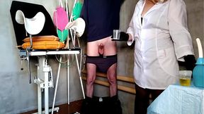 Found a good sperm bank  Mature nurse helped me cum