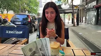 I Bought a Student's Panties at a Public Cafe and She Offered to Fuck