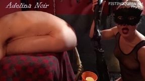 Halloween Anal Torture With A Fucking Machine - Adelina Noir And Fistdude Epic Assplay Haloween