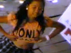 Indonesian Babe's Striptease