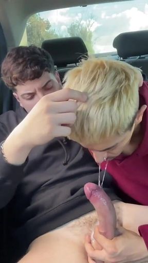 Big Cum Shot! Sucking off My Dl Homie Car Fun Hardcore Gay Cocksucker