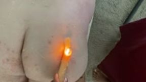 wax play - Goddess MXDominion enjoys Wax Play with slave, female domination, submissive training, female supremacy  4k