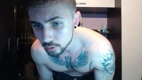 Tattooed Dom Teases Sub