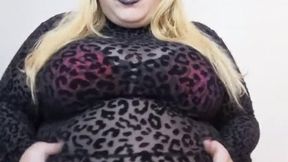 Leopard Catsuit Belly Expansion