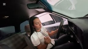 Dalilah leaves home in the old Chevette and drives
