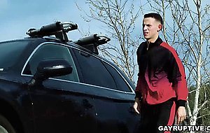 Reluctant Athlete Undergoes Anal Stimulation