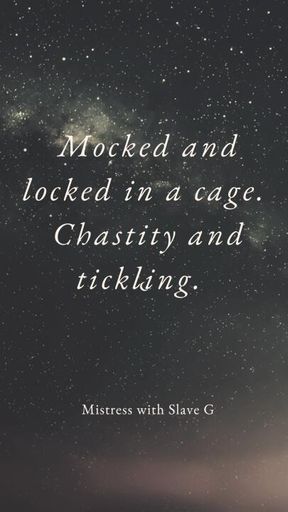 Mocked, Locked and Caged with Slave G