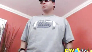 Mike shows his big cock on webcam