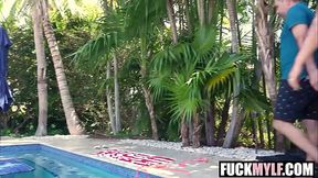 SHAMLESS! Stepmom Elana Bunnz Caught Fucking Their StepMorons in Wardrobe &mdash;  Later She Shows Whos The BOSS! Elana Bunnz &mdash;  Lucy Foxx &mdash;  Jodie Johnson