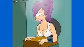 Leela Turunga is stuck in a hole and fucked from by behind by Fry