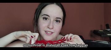 Training My Throat with Gagging and a Burp Comes Out