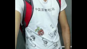 Jerking Off My Big Uncut Cock At The Mall'_s Public Bathroom - Camilo Brown