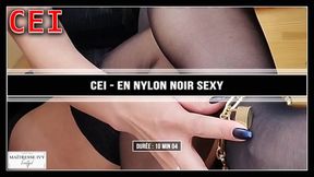 CEI en nylons noir sexy goddess