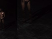 Andrei B Nightime Outdoor Oily Jerk Off
