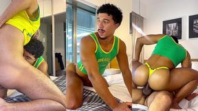 de um jeito que voce nunca viu eu estou fazendo amor intenso com um gostosa premium de calcinha em clima de copa do mundo,com a tematica da selecao brasileira - edicao de novo angulo - foda completa