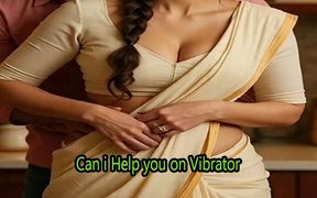 Horny Indian MILF Teases Stepson with Vibrator & Begs for His Cock